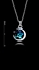 Show details for Charming Blue Platinum Plated Collar 16 OR 18 Inches