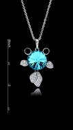 Show details for Excellent Sea Blue Platinum Plated Collar 16 OR 18 Inches Show details for Excellent Sea Blue Platinum Plated Collar 16 OR 18 Inches