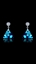 Show details for Natural Designed Small Platinum Plated Drop & Dangle