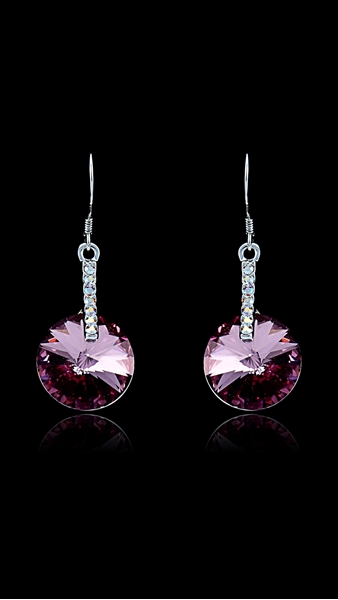 Picture of Cheap Platinum Plated Single Stone Drop & Dangle