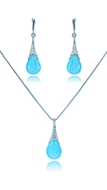 Picture of Well Designed Rose Gold Plated Opal (Imitation) 2 Pieces Jewelry Sets