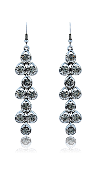 Picture of Efficiency In  Platinum Plated Zinc-Alloy Drop & Dangle