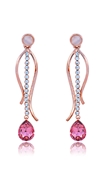 Picture of Efficiency In  Rose Gold Plated Classic Drop & Dangle