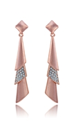 Picture of Comely Dubai Style Rose Gold Plated Drop & Dangle