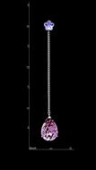 Picture of High Rated Zinc-Alloy Platinum Plated Drop & Dangle