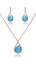 Show details for Wonderful Classic Sea Blue 2 Pieces Jewelry Sets