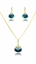 Show details for Simple And Elegant Small Gold Plated 2 Pieces Jewelry Sets