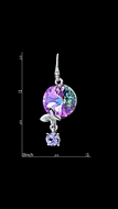 Picture of Touching Colourful Swarovski Element Drop & Dangle