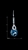 Picture of Individual Design On  Dark Blue Big Drop & Dangle