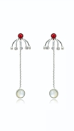 Picture of Buy Small Platinum Plated Drop & Dangle