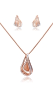 Picture of Superb Quality None-Stone Rose Gold Plated 2 Pieces Jewelry Sets