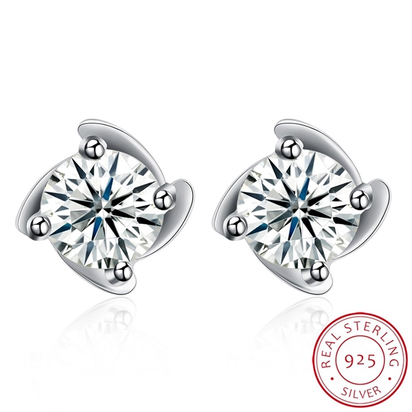 Picture of Best-Selling White Platinum Plated Stud