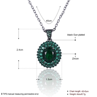 Picture of Fair Green Gunmetel Plated Necklaces & Pendants