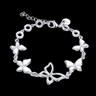 Picture of Attractive And Elegant Platinum Plated Bracelets