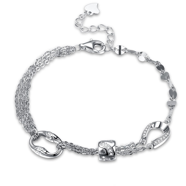 Picture of Simple And Elegant Platinum Plated Bracelets