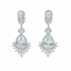 Show details for Copper Brass Cubic Zirconia Dangle Earrings 1JJ042409E