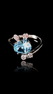 Picture of New Arrival Swarovski Element Single Stone Fashion Rings