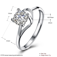 Picture of Discount Platinum Plated White Fashion Rings