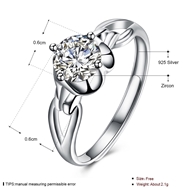 Picture of Cute Designed White Platinum Plated Fashion Rings