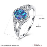 Picture of Top Rated Blue Platinum Plated Fashion Rings