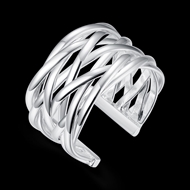 Picture of Trendy Platinum Plated White Fashion Rings