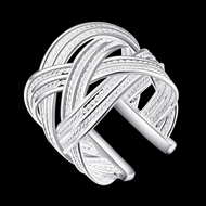 Picture of Beauteous Platinum Plated White Fashion Rings