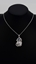 Show details for Delicate Curvy Platinum Plated White Necklaces