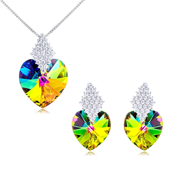 Picture of Female Zinc Alloy Necklace And Earring Sets 2BL050488S