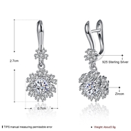 Picture of  925 Sterling Silver Cubic Zirconia Dangle Earrings 3LK053880E