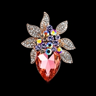 Picture of Casual Artificial Crystal Brooches 2YJ053981