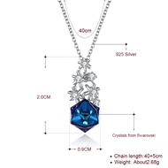 Picture of Simple Swarovski Element Pendant Necklaces 3LK054355N