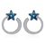 Picture of  Star Simple Dangle Earrings 3LK054370E