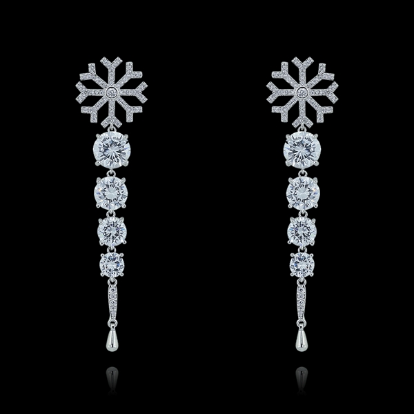 Picture of Party Cubic Zirconia Dangle Earrings 1JJ054526E