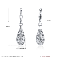 Picture of Brand New Platinum Plated Casual Dangle Earrings with Full Guarantee