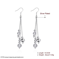 Picture of Featured Platinum Plated Casual Dangle Earrings for Girlfriend