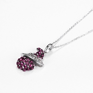 Picture of 16 Inch Platinum Plated Pendant Necklace with Full Guarantee