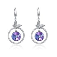 Picture of Good Quality Swarovski Element Classic Dangle Earrings