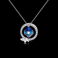 Picture of Geometric 16 Inch Pendant Necklace of Original Design