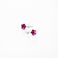 Picture of Purchase Platinum Plated Pink Stud Earrings Exclusive Online