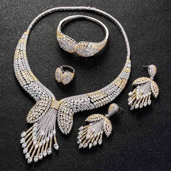 Picture of Charming White Luxury 4 Piece Jewelry Set with Unbeatable Quality