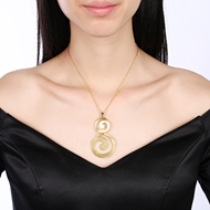 Picture of Low Cost Copper or Brass Gold Plated Pendant Necklace with No-Risk Return