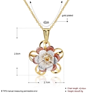 Picture of Stylish Flowers & Plants Multi-tone Plated Pendant Necklace