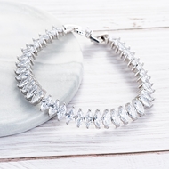 Picture of Stylish Small Cubic Zirconia Tennis Bracelet