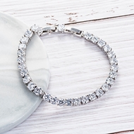 Picture of Sparkling Casual Cubic Zirconia Tennis Bracelet