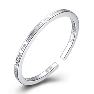 Picture of Trendy Platinum Plated Fashion Fashion Bangle with No-Risk Refund