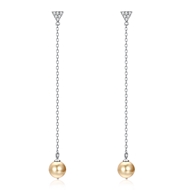 Picture of Origninal Medium Artificial Pearl Dangle Earrings