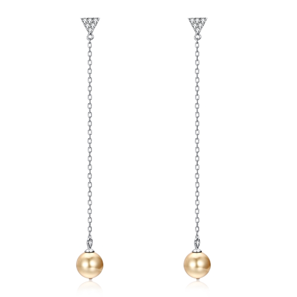 Picture of Origninal Medium Artificial Pearl Dangle Earrings