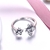 Picture of Buy 925 Sterling Silver Cubic Zirconia Adjustable Ring with Low Cost