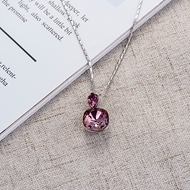 Picture of Fashion Purple Pendant Necklace with 3~7 Day Delivery