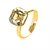 Picture of Nice Swarovski Element Zinc Alloy Adjustable Ring